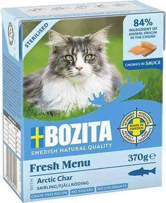 Produktbild von BOZITA Fresh Menu Sterilised Arctic char - nassfutter für Katzen - 370g