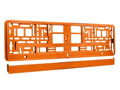 Immagine prodotto di Cornice per targa, metallizzata, arancione