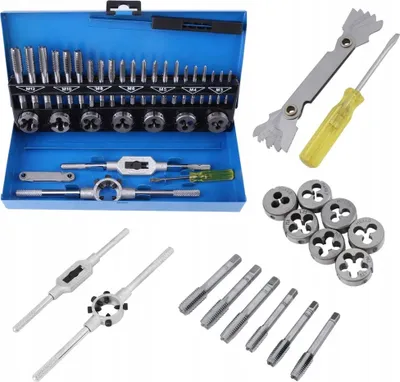 Produktbild von MAGMA | Gewindeschneider Set, für Feingewinde, 32tlg, M3-M12, Bohrer Werkzeug Set