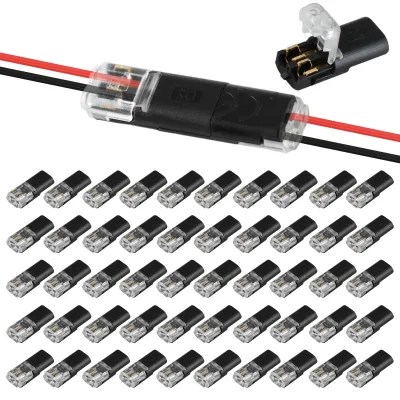 50 Stück 2-polige wasserdichte Steckverbinder 18-22 AWG