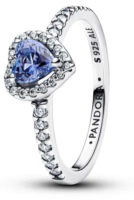 Produktbild von PANDORA Timeless Funkelndes Erhabenes Herz Ring aus Sterling Silber mit Zirkonia und künstlichem Kristall, Größe: 52, 198421C05-52