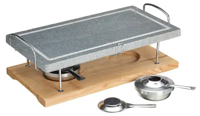 Zdjęcie produktu dla Artesà Grill z Płytą Kamienną - Idealny do Mięs i Warzyw