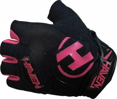 Produktbild von HAVEN Fingerlose Fahrradhandschuhe - DEMO SHORT - Schwarz/Rosa L