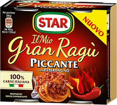 Produktbild von Star Gran Ragú Piccante con Peperoncino 2 x 180g