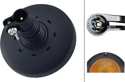 Immagine prodotto di Lampeggiante 24 V LED giallo ambra HELLA universale per vari veicoli.