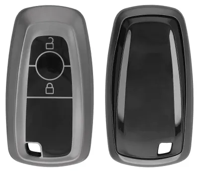 Produktbild von kwmobile Schlüsselhülle für Ford 2-Tasten Autoschlüssel Keyless Go Hülle - Autoschlüssel Schlüssel Hülle aus TPU Silikon - Schlüsselschutz Gehäuse in