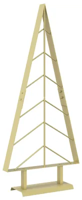 Obrázok produktu pre vidaXL Kovový vianočný stromček s podstavcom KUOPIO, 90 cm, oceľ, zlatá farba