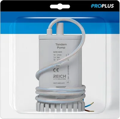 Immagine prodotto di Pompa sommergibile doppia, 12 V, capacità 19 l