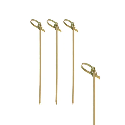 Produktbild von PAPSTAR Fingerfood Picker "pure" 10 cm, Knoten-Design, | Beutel (40 Stück)