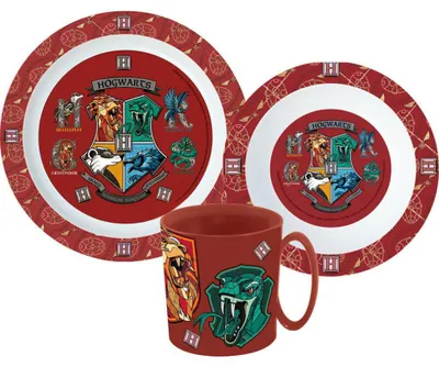 Immagine prodotto di Set di stoviglie Harry Potter School Shields 350 ml