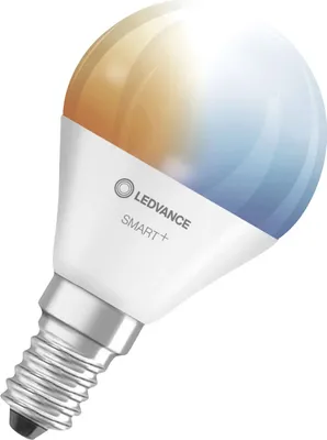 A single LED light bulb is shown against a white background.