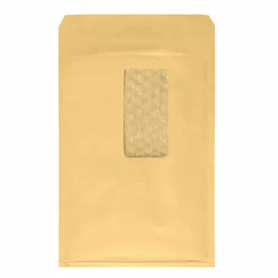 Produktbild von 50x AROFOL WIN Luftpolstertasche  4/D-14 180x265mm mit Fenster für B5 braun