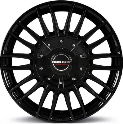 Obrázok produktu pre 4x Borbet disk CW3 čierny lesklý 7,5x18 ET50 6x139,7 4051665058956 CW3 75850139,7692,4BG kompatibilný s Hyundai H-1 (Starex), Starex, Staria