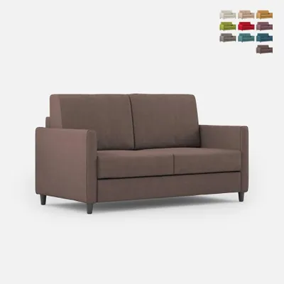 Produktbild von 2-Sitzer Stoffsofa 158 cm modernes Design Karay 140 - Braun