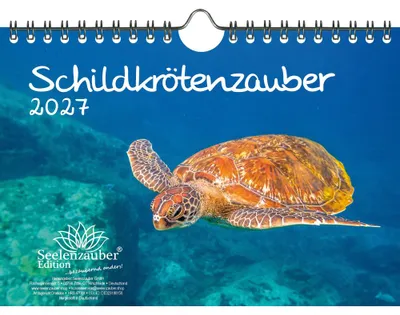 Produktbild von Schildkrötenzauber DIN A5 Kalender für 2027 Schildkröten - Seelenzauber