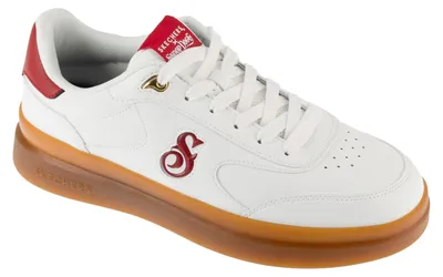Image de Baskets Skechers Duraleather Lace Up Snoop Cupsole 251200-WRD, Baskets, Homme, Blanc