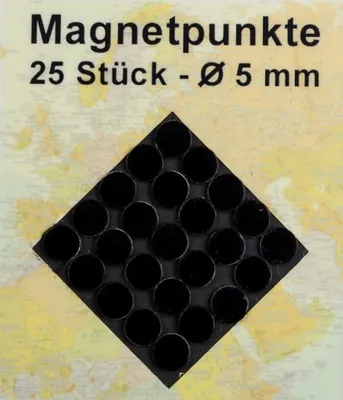 Immagine prodotto di Segnalini/magneti monocolore. Nero. 25 pezzi.