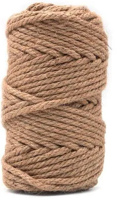 Produktbild von Jute-Touw 6mm 50m lang für Garten, Handwerk und Dekoration.