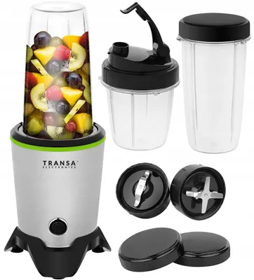 Obrázek produktu pro Mixér Nutrifresh s výkonem 1200 W a dvěma nádobami – pro mixování a drcení potravin