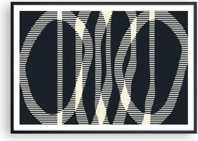 Produktbild von Gerahmtes Poster - Schwarzer Rahmen - Abstraktion künstlerisch kreativ - 100x70 cm - Wand Bild - Wanddeko - Wandbilder - Kunstposter - Wandposter - Bilderrahmen - Bilder - P2BAA100x70-4943