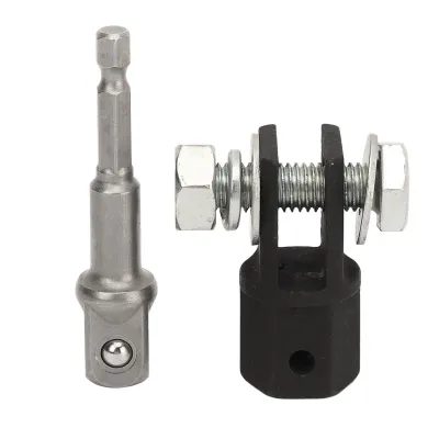 Image de Adaptateur pour cric à ciseaux 1/2 pouce – Connexion fixe, robuste, fiable, stable. Adaptateur pour perceuse destiné aux visseuses à chocs