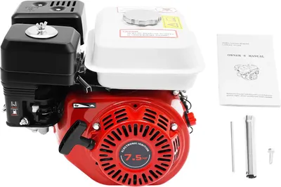 Image de Moteur à gaz, 7,5 CV, 4 temps, refroidi par air, rouge