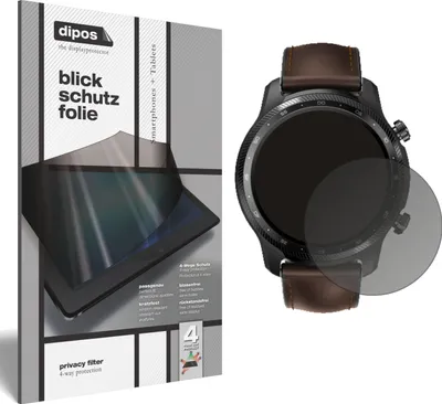 Produktbild von Blickschutzfolie für TicWatch Pro X matt Schutzfolie Folie Display Schutz dipos