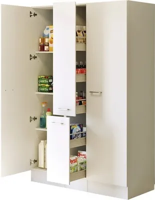 Obrázok produktu pre Potravinová skriňa Flex Well Lucca ŠxHxV 130 x 60 x 200 cm čelo biela matná korpus biela