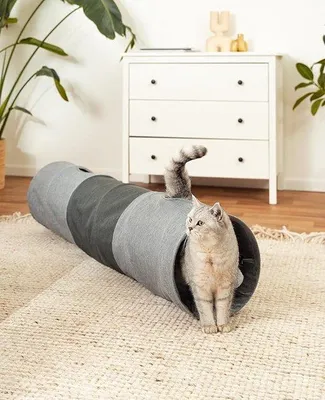 Productafbeelding van Famanu kattentunnel met speelbal - duurzaam, 30x130 cm