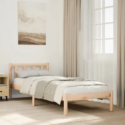 Image de Maison Exclusive - Lit en bois massif extra long sans matelas 100x210 cm en pin