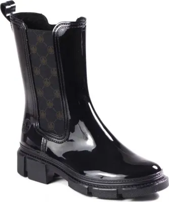 Image de Bottes femme en caoutchouc Rieker, noir, taille 36