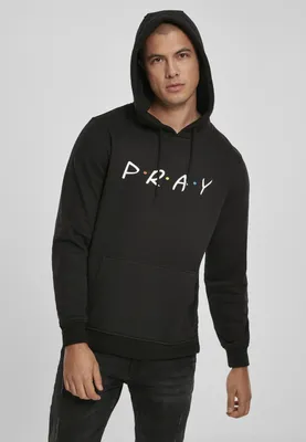 Produktbild von MISTER TEE Herren Pray Wording Hoody MT1284, Farbe:black, Größe:M