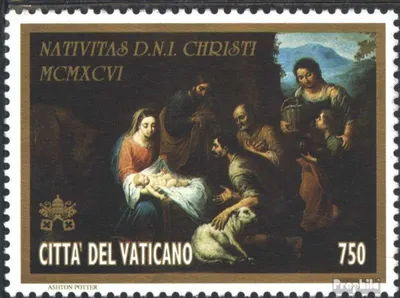 Produktbild von Briefmarken Vatikanstadt 1996 Mi 1196 (kompl.Ausg.) gestempelt Weihnachten