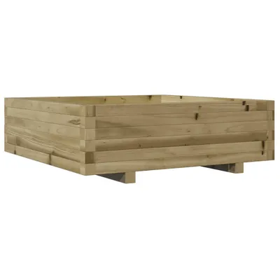 Zdjęcie produktu dla Donica ogrodowa, 80x80x26,5 cm, impregnowane drewno sosnowe