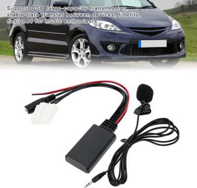 Obrázok produktu pre Mikrofónový adaptér, dodatočný audio kábel, Bluetooth 5.0, dĺžka 150 cm, náhrada za Mazda 2/ 3/ 5/ 6