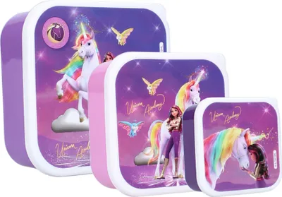 Image de Vadobag Snackbox 3 tlg. Brotboxen Unicorn Academy Fresh Bites