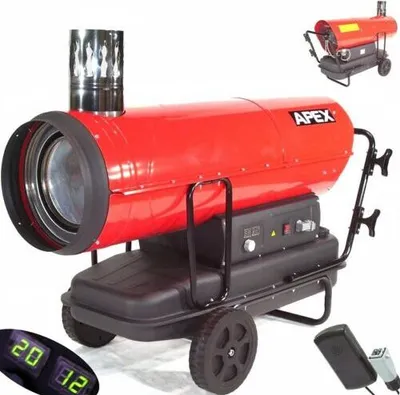 Produktbild von Indirekte Heizkanone Ölheizgebläse 80 kW Heizgerät Bauheizer Dieselheizer 56217