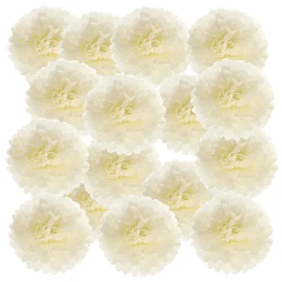 Papierblumenkugeln 15 cm, 20 Stück, Beige für Dekoration