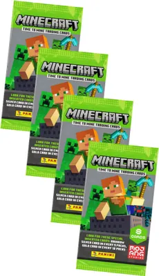 Produktbild von Minecraft 2 Karten Time To Mine - Minecraft Trading Cards (2022) - 4 Booster