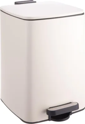 Obrázek produktu pro 12litrový kuchyňský odpadkový koš s pedálem a víkem s tichým zavíráním
