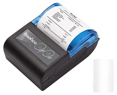 Tragbarer Thermodrucker 2 Zoll, 58 mm, BT/USB, 203 dpi