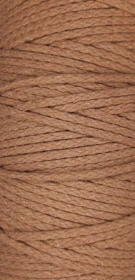 Produktbild von Makrameegarn Makramee Baumwollgarn Bastelgarn Beige 200 Meter 4 mm GEFLOCHTEN