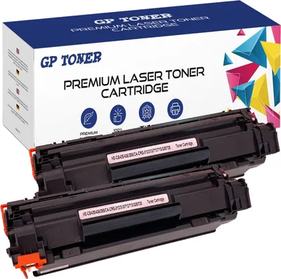 Produktbild von 2x Toner für HP CB435A/CB436A/CE285A LaserJet M 1120A MFP LaserJet P 1101 Schwarz