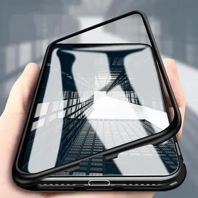 Produktbild von Mobigear GlassGuard iPhone 11 Pro Hülle Gehärtetes Glas Backcover - Schwarz / Transparent