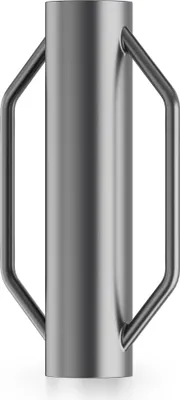 Produktbild von Wiltec Handramme Ø14 cm Zaunpfahlramme mit Handgriffe, Pfahlramme aus Stahl, Pfostenramme für Zaunbau und Bodenverdichtung