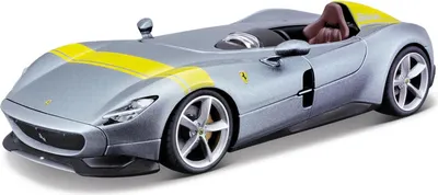Zdjęcie produktu dla Bburago 18-36912 - Modellauto - Ferrari Monza SP1 Signature Edition (srebrny, Maßstab 1:43)