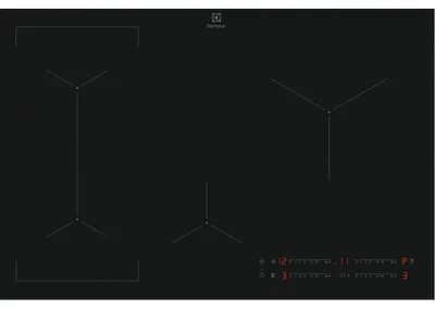 Produktbild von Electrolux EIV83443CT Schwarz Integriert 78 cm Zonen-Induktionskochfeld 4 Zone(n)