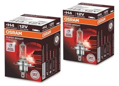 Image de Ampoule Halogène Super BRIGHT PREMIUM (H4) 12V Osram 62204SBP