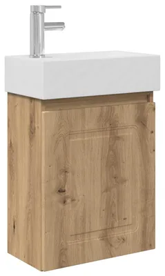 Produktbild von vidaXL Badezimmer Waschtischunterschrank mit Wasserhahn Artisan-Eiche