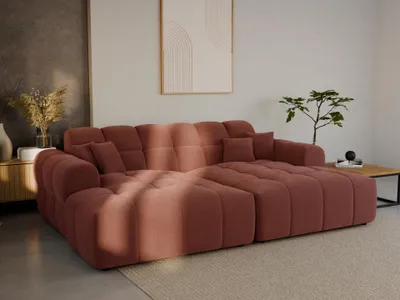 Produktbild von LetSit Sofa Andrea BS Curio, Big Sofa, Freistehendes Loungesofa zum Entspannen, Sofa 3-sitzer, Relaxcouch, Bequemes Couch für Wohnzimmer, Rot